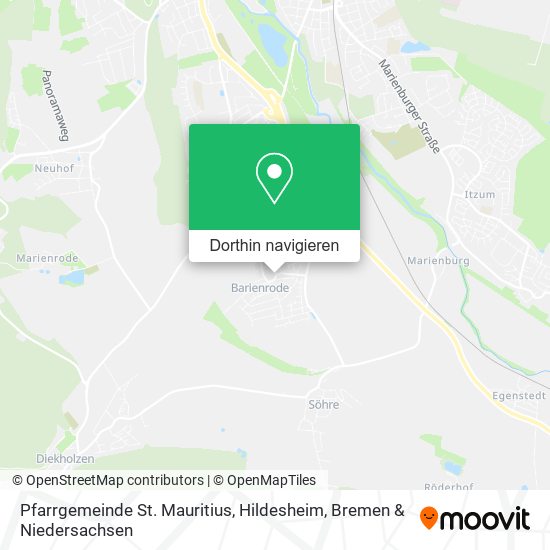 Pfarrgemeinde St. Mauritius, Hildesheim Karte