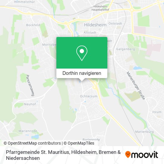 Pfarrgemeinde St. Mauritius, Hildesheim Karte