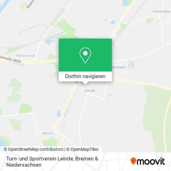 Turn- und Sportverein Leinde Karte
