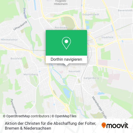 Aktion der Christen für die Abschaffung der Folter Karte