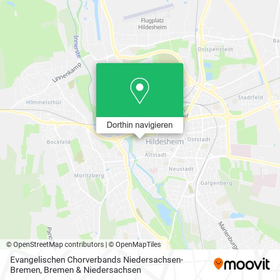 Evangelischen Chorverbands Niedersachsen-Bremen Karte