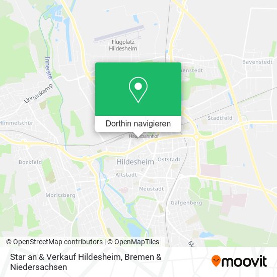 Star an & Verkauf Hildesheim Karte