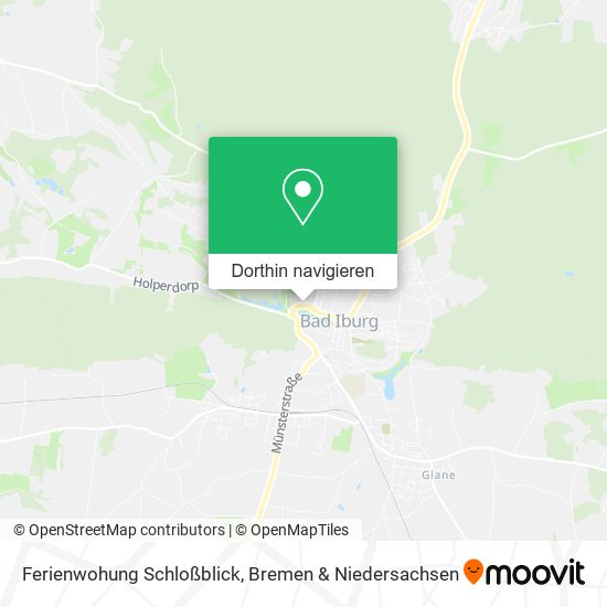 Ferienwohung Schloßblick Karte