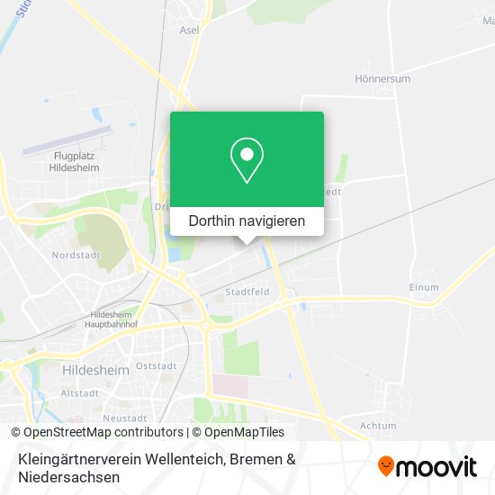 Kleingärtnerverein Wellenteich Karte