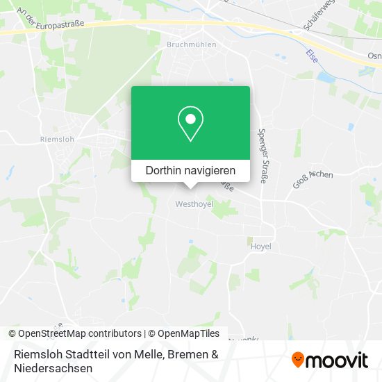 Riemsloh Stadtteil von Melle Karte