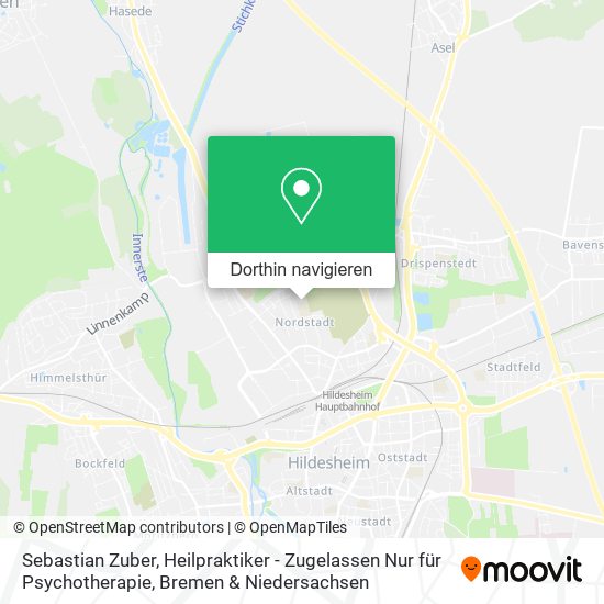 Sebastian Zuber, Heilpraktiker - Zugelassen Nur für Psychotherapie Karte