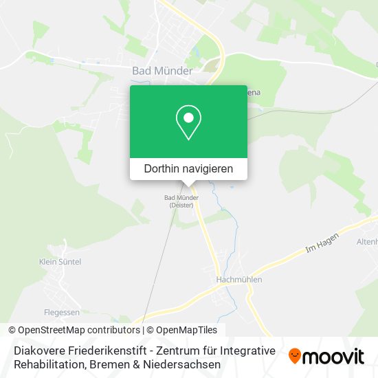 Diakovere Friederikenstift - Zentrum für Integrative Rehabilitation Karte