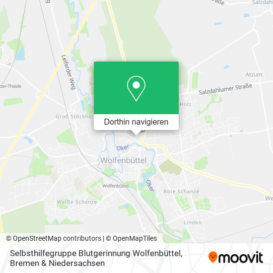 Selbsthilfegruppe Blutgerinnung Wolfenbüttel Karte