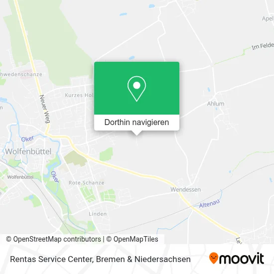 Rentas Service Center Karte