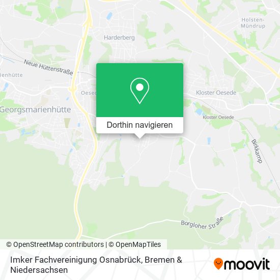 Imker Fachvereinigung Osnabrück Karte