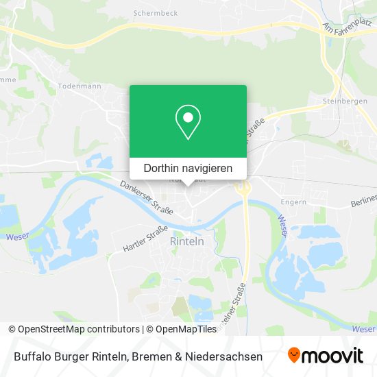 Buffalo Burger Rinteln Karte