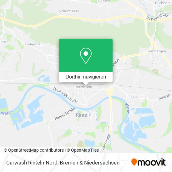 Carwash Rinteln-Nord Karte