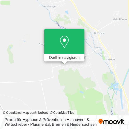 Praxis für Hypnose & Prävention in Hannover - S. Wittschieber - Plusmental Karte