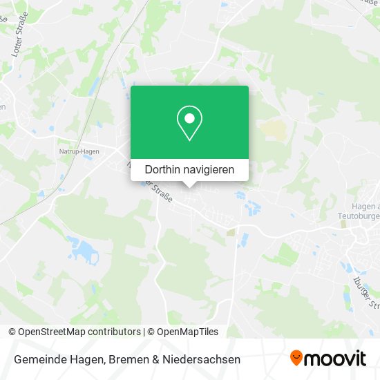 Gemeinde Hagen Karte