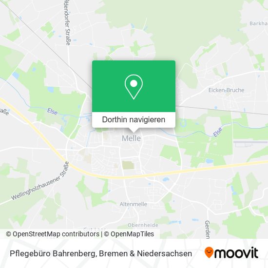 Pflegebüro Bahrenberg Karte