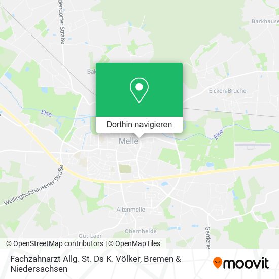Fachzahnarzt Allg. St. Ds K. Völker Karte