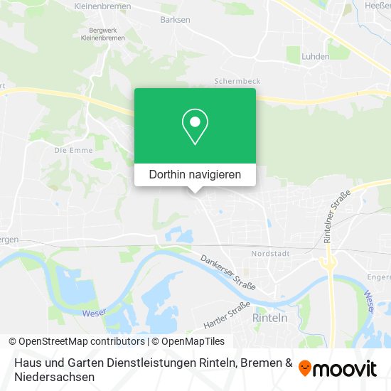 Haus und Garten Dienstleistungen Rinteln Karte