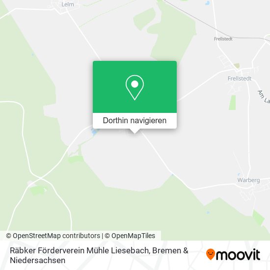 Räbker Förderverein Mühle Liesebach Karte