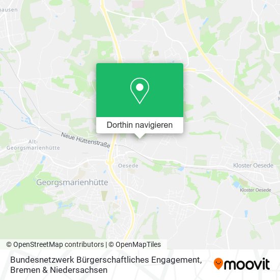 Bundesnetzwerk Bürgerschaftliches Engagement Karte