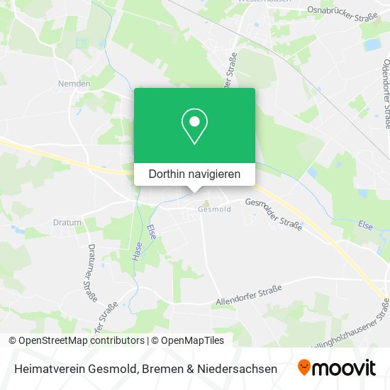 Heimatverein Gesmold Karte