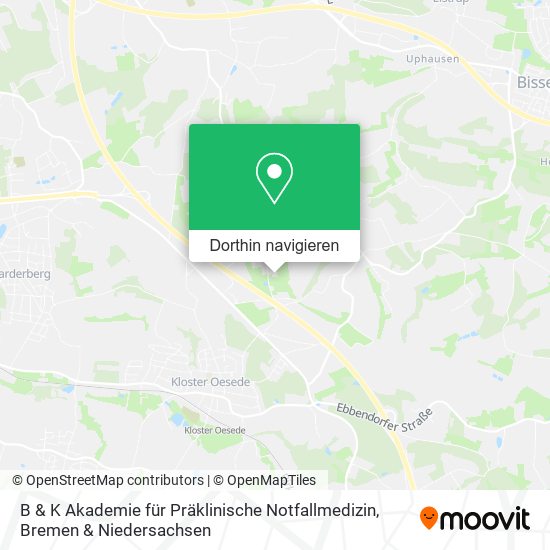 B & K Akademie für Präklinische Notfallmedizin Karte