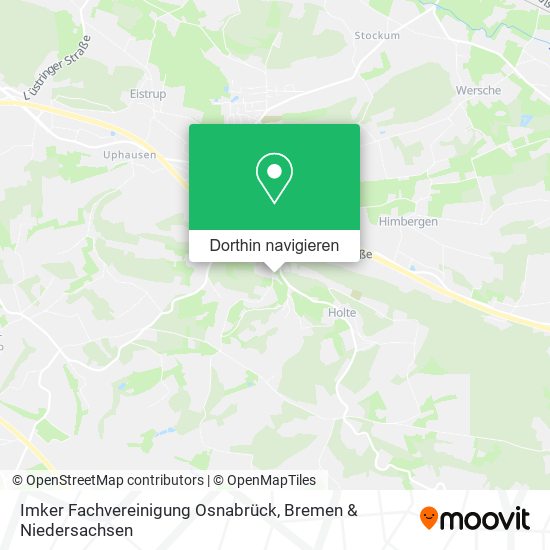 Imker Fachvereinigung Osnabrück Karte