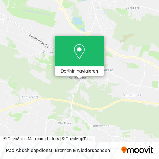 Pad Abschleppdienst Karte