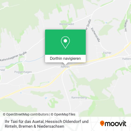 Ihr Taxi für das Auetal, Hessisch Oldendorf und Rinteln Karte