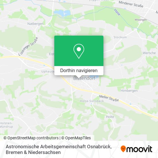 Astronomische Arbeitsgemeinschaft Osnabrück Karte