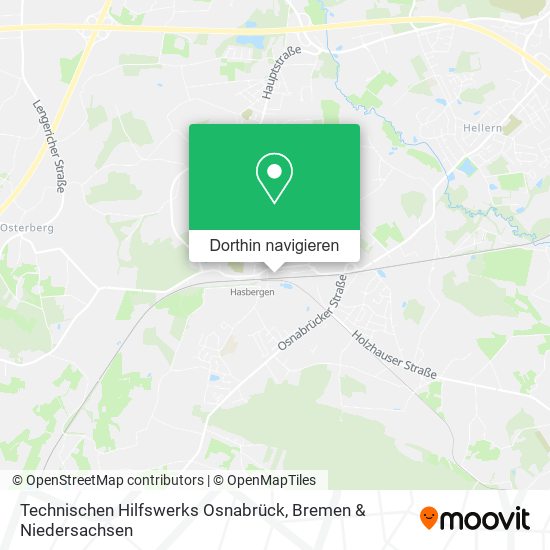 Technischen Hilfswerks Osnabrück Karte