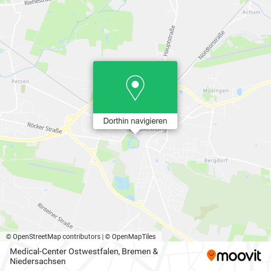 Medical-Center Ostwestfalen Karte