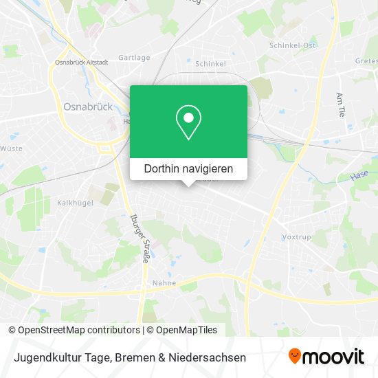 Jugendkultur Tage Karte