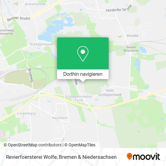Revierfoersterei Wolfe Karte