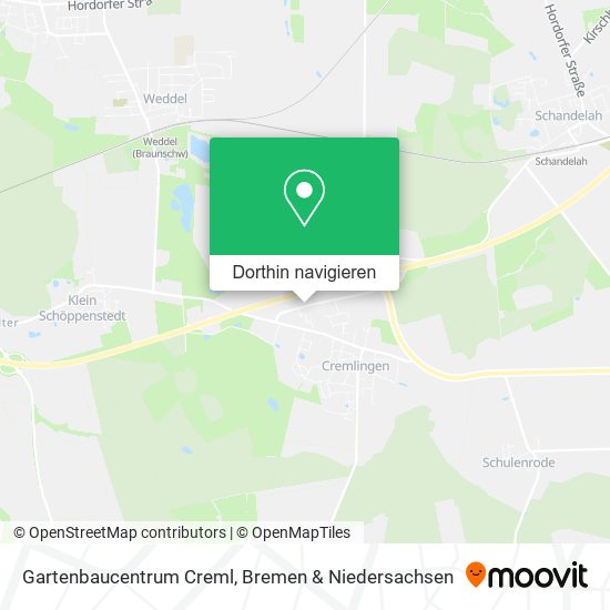 Gartenbaucentrum Creml Karte