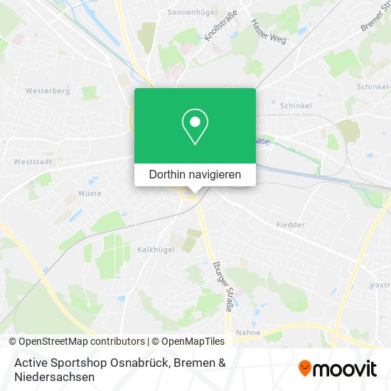 Active Sportshop Osnabrück Karte