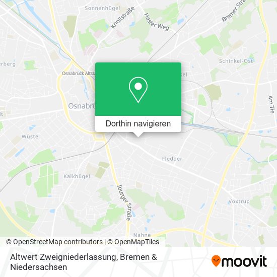 Altwert Zweigniederlassung Karte