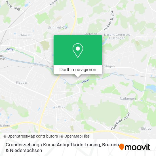 Grunderziehungs Kurse Antigiftködertraning Karte