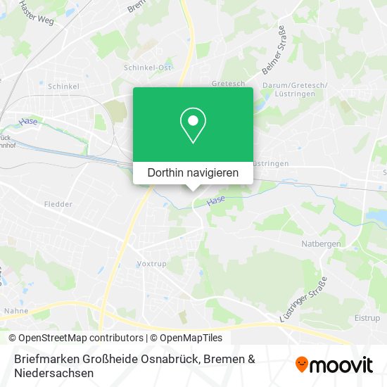 Briefmarken Großheide Osnabrück Karte