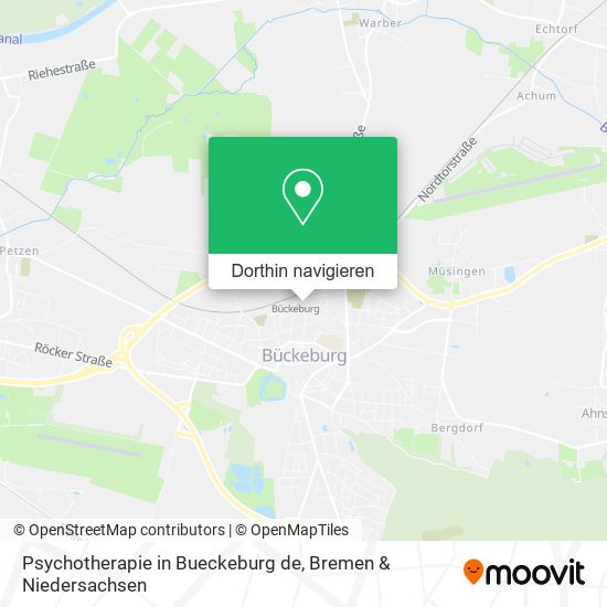 Psychotherapie in Bueckeburg de Karte