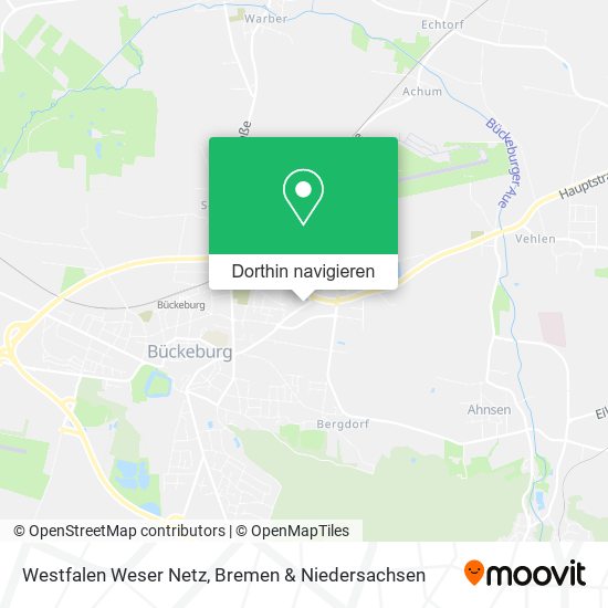 Westfalen Weser Netz Karte