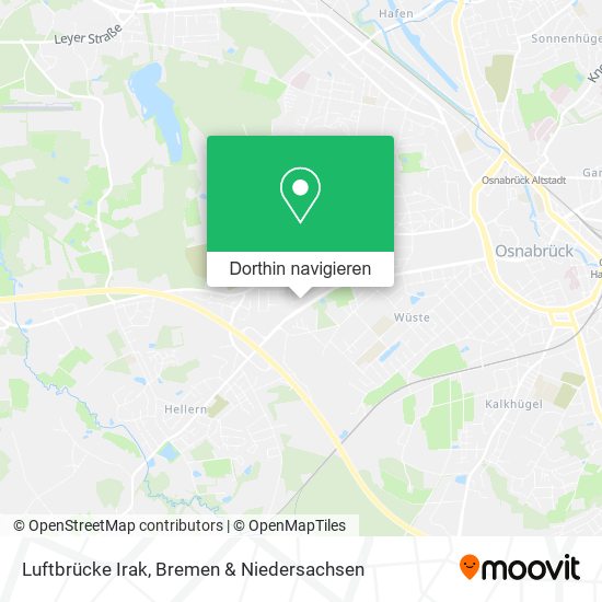Luftbrücke Irak Karte