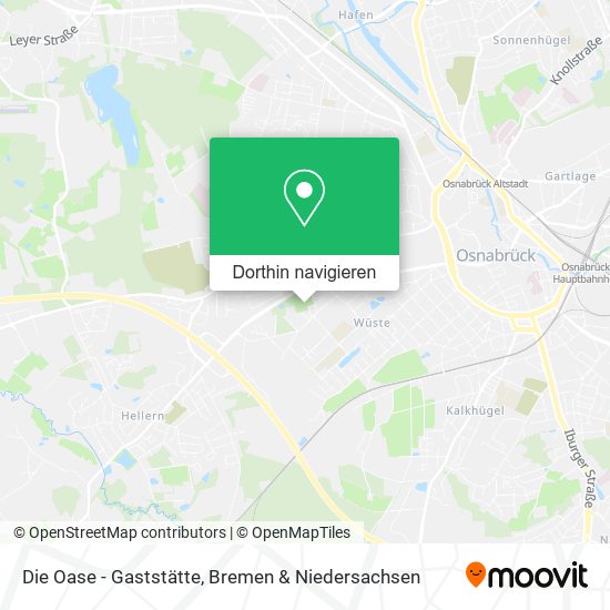 Die Oase - Gaststätte Karte
