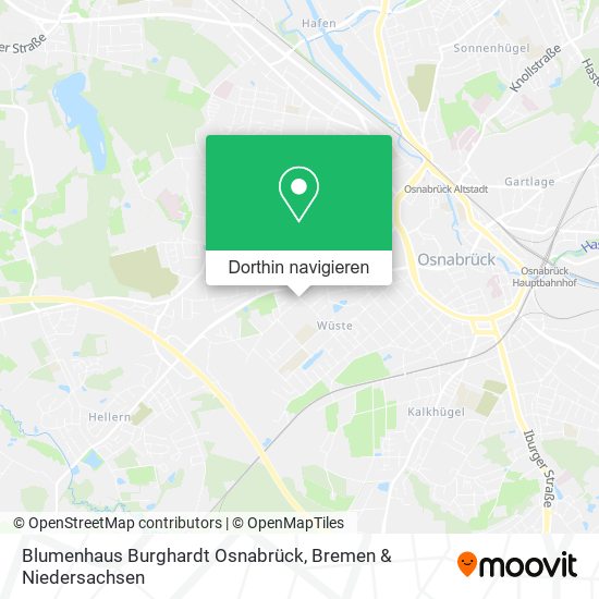 Blumenhaus Burghardt Osnabrück Karte