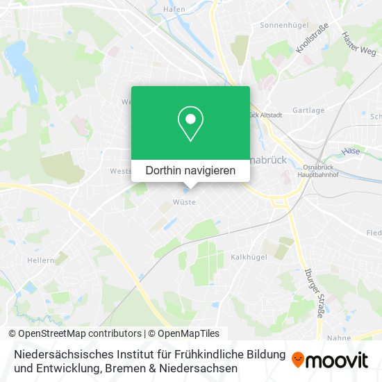 Niedersächsisches Institut für Frühkindliche Bildung und Entwicklung Karte
