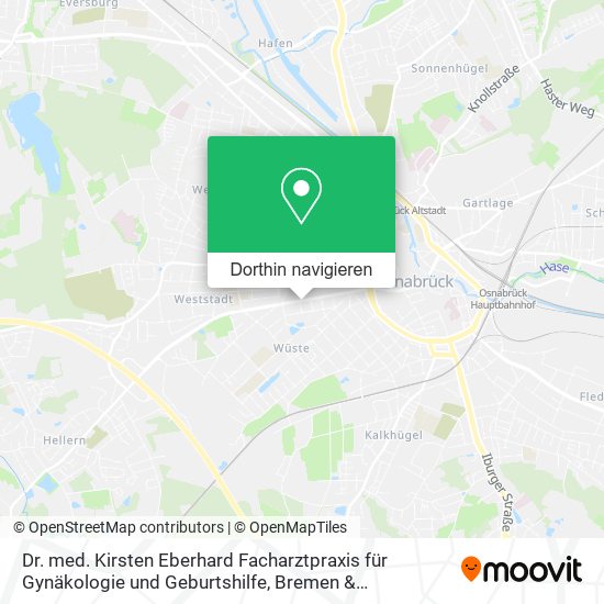 Dr. med. Kirsten Eberhard Facharztpraxis für Gynäkologie und Geburtshilfe Karte