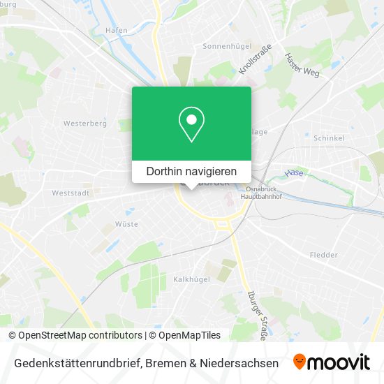 Gedenkstättenrundbrief Karte