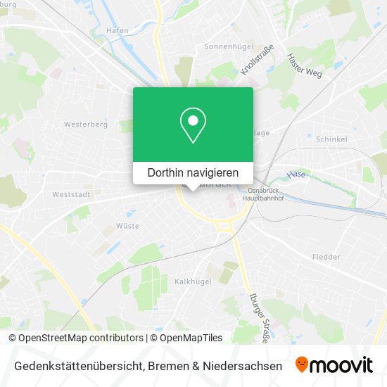Gedenkstättenübersicht Karte