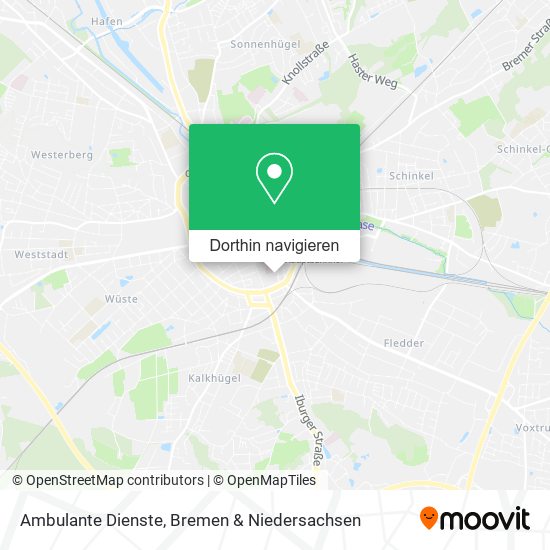 Ambulante Dienste Karte