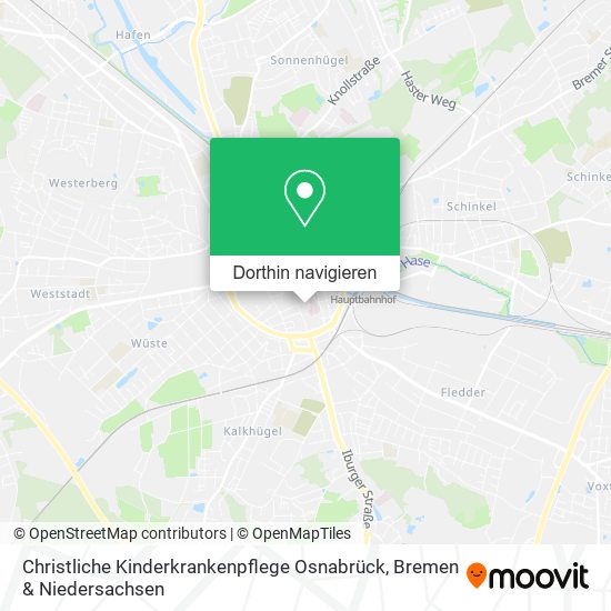 Christliche Kinderkrankenpflege Osnabrück Karte