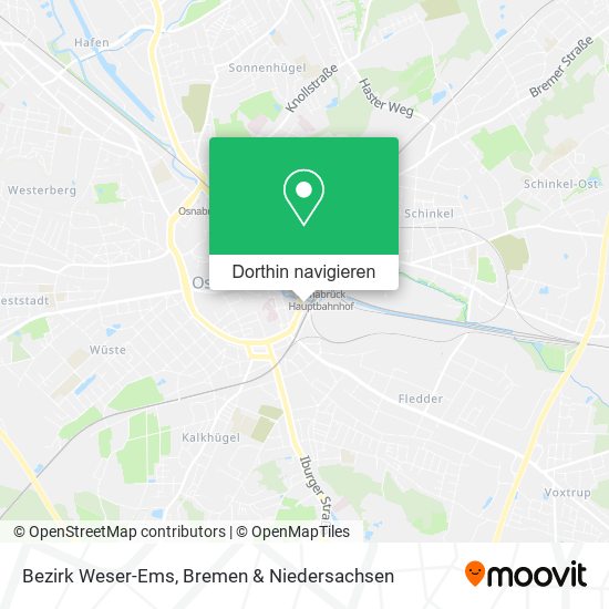 Bezirk Weser-Ems Karte